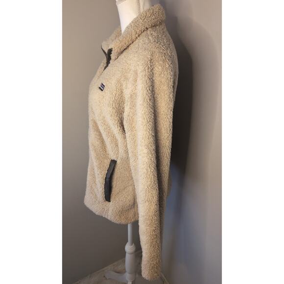 Patagonia Los Lobos teddy Sherpa fuzzy zip up lg - Picture 3 of 10